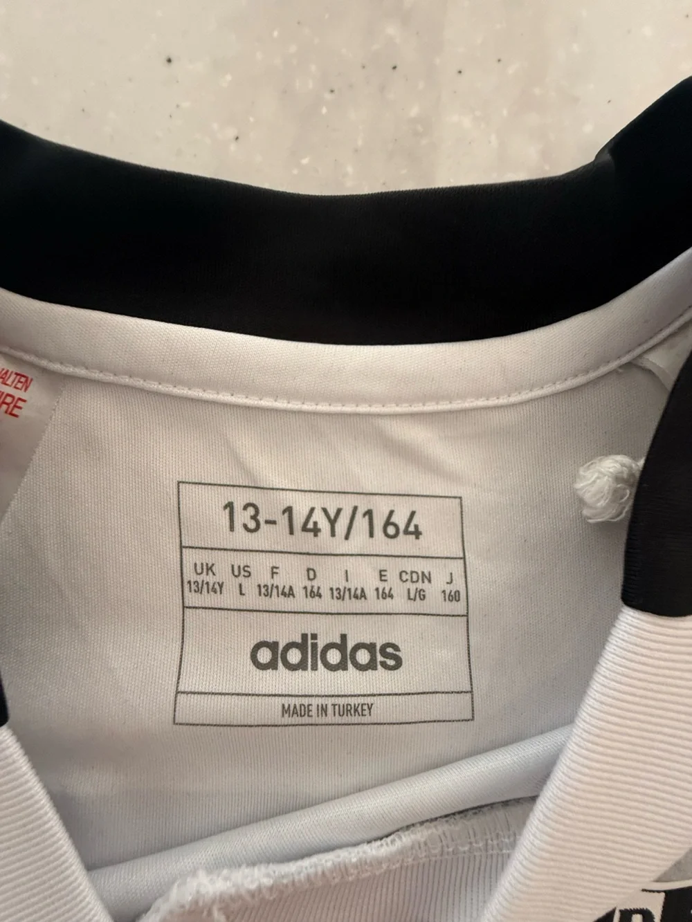 adidas White & Black Besiktas BJK Home Jersey with Red Accents